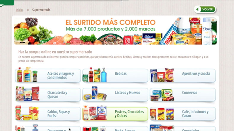 Comprar en un supermercado online